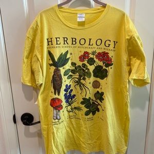 Yellow Harry Potter Herbology Shirt *Size XL*